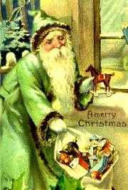 Green Santa Claus Greenreading